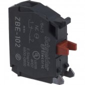 ZBE102; XB5 Блок контактный 1НЗ 3А 240В для кнопок и переключателей XB4, ХВ5