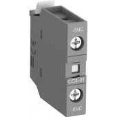 1SBN010111R1001; Блок контактный дополнительный CC4-01 (1НЗ с запаздыв) для контакторов AF09…AF38 и реле NF09…NF38