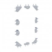 AJC10; Комплект запасных аксессуаров для соединения каркасов и монтажа боковых и задних панелей AVERES