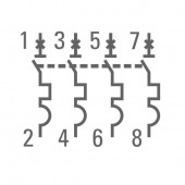 mcb4763-4-2.5C-pro; Автоматический выключатель 4P 2.5А (C) 4.5kA ВА 47-63 PROxima