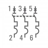 mcb4763-3-2.5C-pro; Автоматический выключатель 3P 2.5А (C) 4.5kA ВА 47-63 PROxima