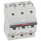 410023; Автоматический выключатель DX³ 36 кА хар-ка С 3P 230/400 В 25 А 4.5 модуля