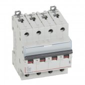 408151; Автоматический выключатель DX³ 6000 10 кА хар-ка D 4P 400 В 40 А 4 модуля