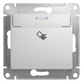 GSL000369; Glossa Выключатель карточный сх.6 алюминий
