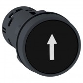 XB7NA21341; Кнопка черная с потайным толкателем 1НО стрелка
