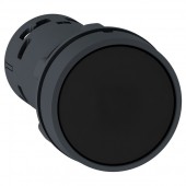 XB7NA25; Кнопка черная с возвратом 22мм но+нз