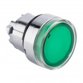 XB4BW-G; Исполнительный механизм кнопки XB4 зеленый плоский возвратный без фиксации, с подсветкой PROxima