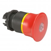 024091; Кнопка с грибовидным толкателем ∅ 40 Osmoz с подсветкой возврат поворот экстренное отключение красный