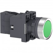 XA2EW33B1; Кнопка со светодиодной подсветкой 24В зеленая 1НО