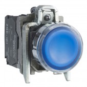 XB4BW36B5; Кнопка синяя с возвратом с подсветкой 24В 22мм XB4
