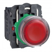 XB5AW34B5; XB5 Кнопка с возвратом красная с подсветкой 22В