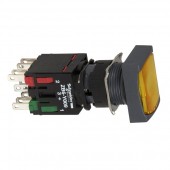 XB6DW5B5B; Квадратная кнопка с подсветкой желтая