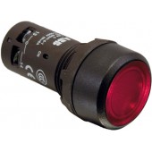 1SFA619100R1141; Кнопка с подсветкой CP1-11R-01 красная 24В AC/DC с плоской клавишей без фиксации 1НЗ