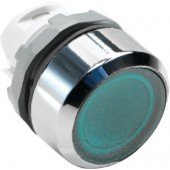 1SFA611101R2102; Кнопка зеленая с фиксацией MP2-21G низкая с подсветкой