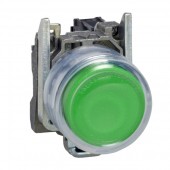 XB4BP31; Кнопка силиконовая зеленая 22мм XB4