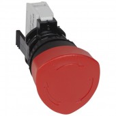 023720; Кнопка с грибовидным толкателем 40 - кнопка с возвратом-поворотом для аварийного отключения, Н.З. - IP66 - красный