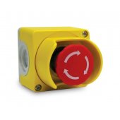 1SFA619821R2001; Пост кнопочный CEPY1-2001 с защитным кожухом с кнопкой ГРИБОК 2 НЗ отп.вытягиванием