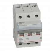 406469; Выключатель-разъединитель DX³ IS 3P 400В 100А 3 модуля