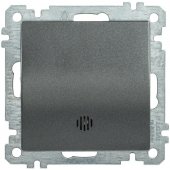 EVB11-K95-10; Выключатель 1 клавиша ВС10-1-1-Б с индикацией 10А BOLERO антрацит