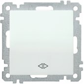 EVB13-K01-10-1; Выключатель 1 клавиша ВС10-1-3-Б перекрестный 10А BOLERO белый
