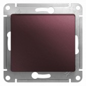 GSL001111; GLOSSA выключатель одноклавишный механизм сх.1 баклажановый