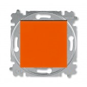 2CHH590145A6066; Выключатель 1-клавишный Levit оранжевый/дымчатый чёрный
