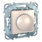 MGU5.510.25ZD; Unica Светорегулятор бежевый поворотный для электронных ПРА (1-10 В) выкл 4А, ток упр-я до 200 мА
