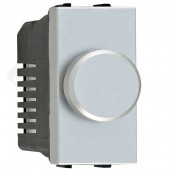 N2160.E PL; Zenit Механизм электронного поворотного светорегулятора 700Вт 1 модуль серебро