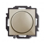 6515-0-0845; Basic 55 Механизм светорегулятора Busch-Dimmer с центральной платой 60-400Вт шампань