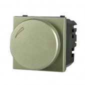 N2260.3 CV; Zenit Механизм электронного поворотного светорегулятора для регулируемых LEDi ламп 2-100 Вт 2-модульный, шампань
