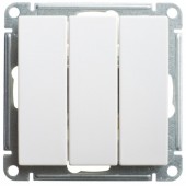 VS0510-351-1-86; Выключатель трехклавишный 10АХ белый Wessen 59
