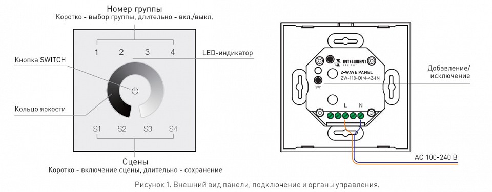 Схема подключения диммера освещения