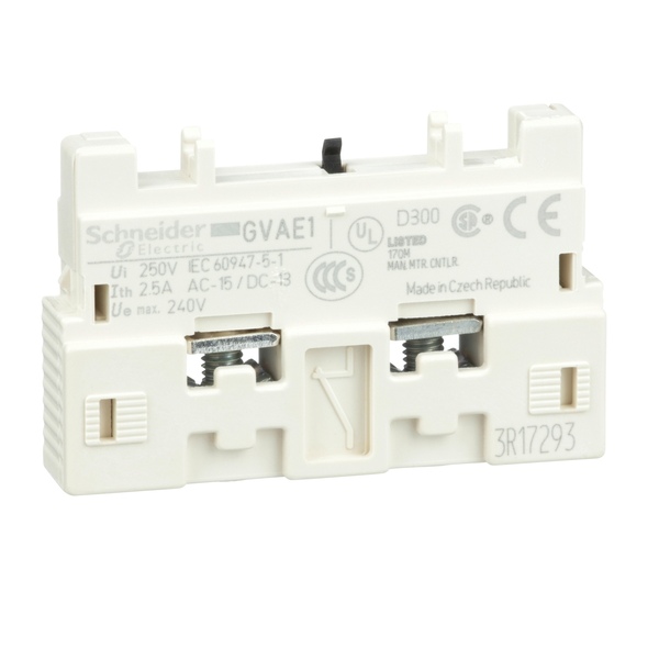 GVAE1; GV2 Блок контактов дополнительный НО или НЗ Schneider Electric .