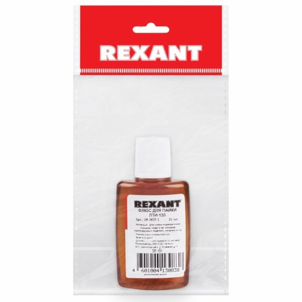 09-3625-1; Флюс для пайки, ЛТИ-120, 30 мл, в индивидуальной упаковке ...
